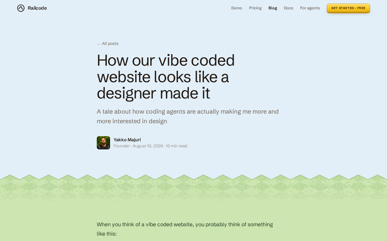 Vibe Coding in Practice: How to Make AI-Generated Websites Look Like Professional Design Work