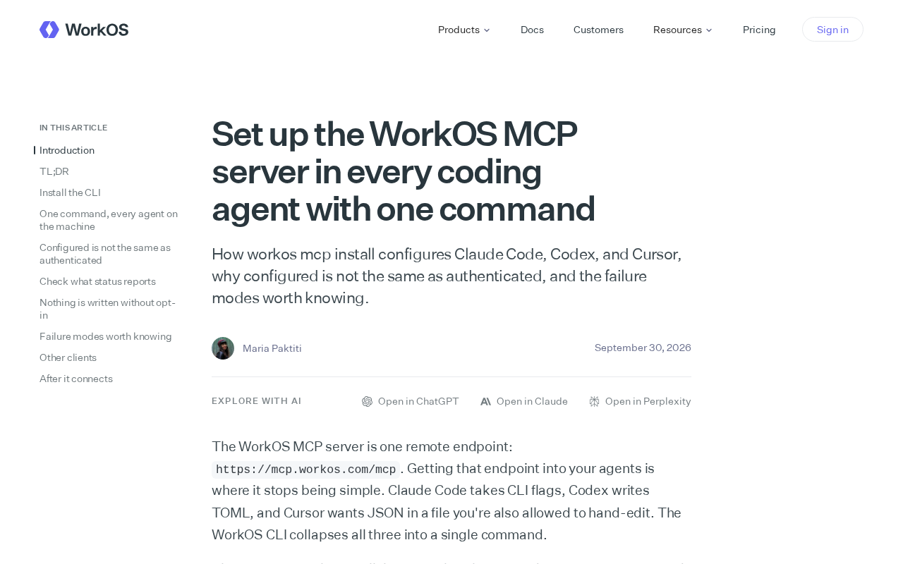 Deploy a WorkOS MCP Server with One Command: Why Configured ≠ Authenticated