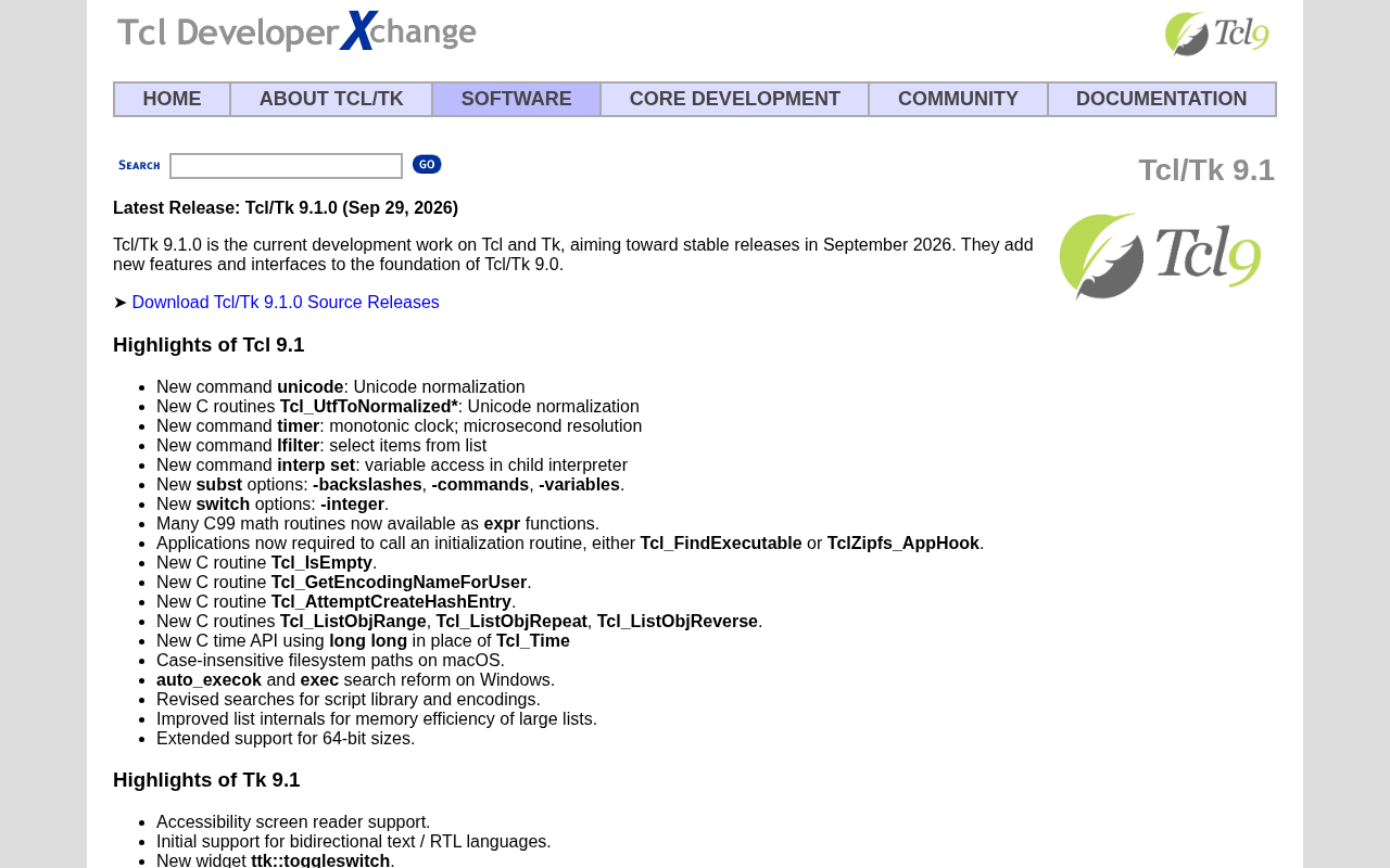 Tcl/Tk 9.1 Released: New Developments in a Veteran Scripting Language