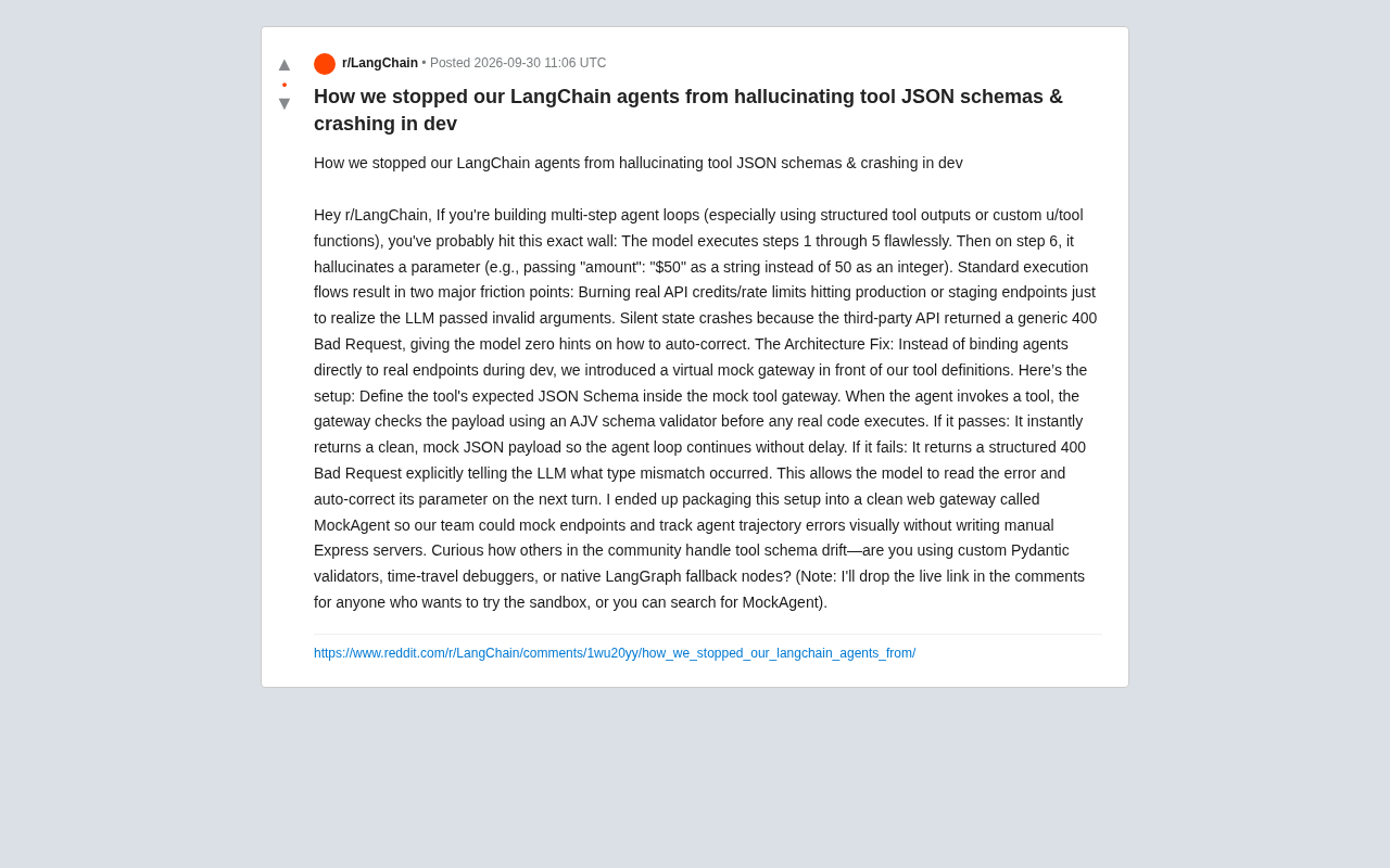 How to Solve LangChain Agent Tool Schema Hallucinations with a Mock Gateway