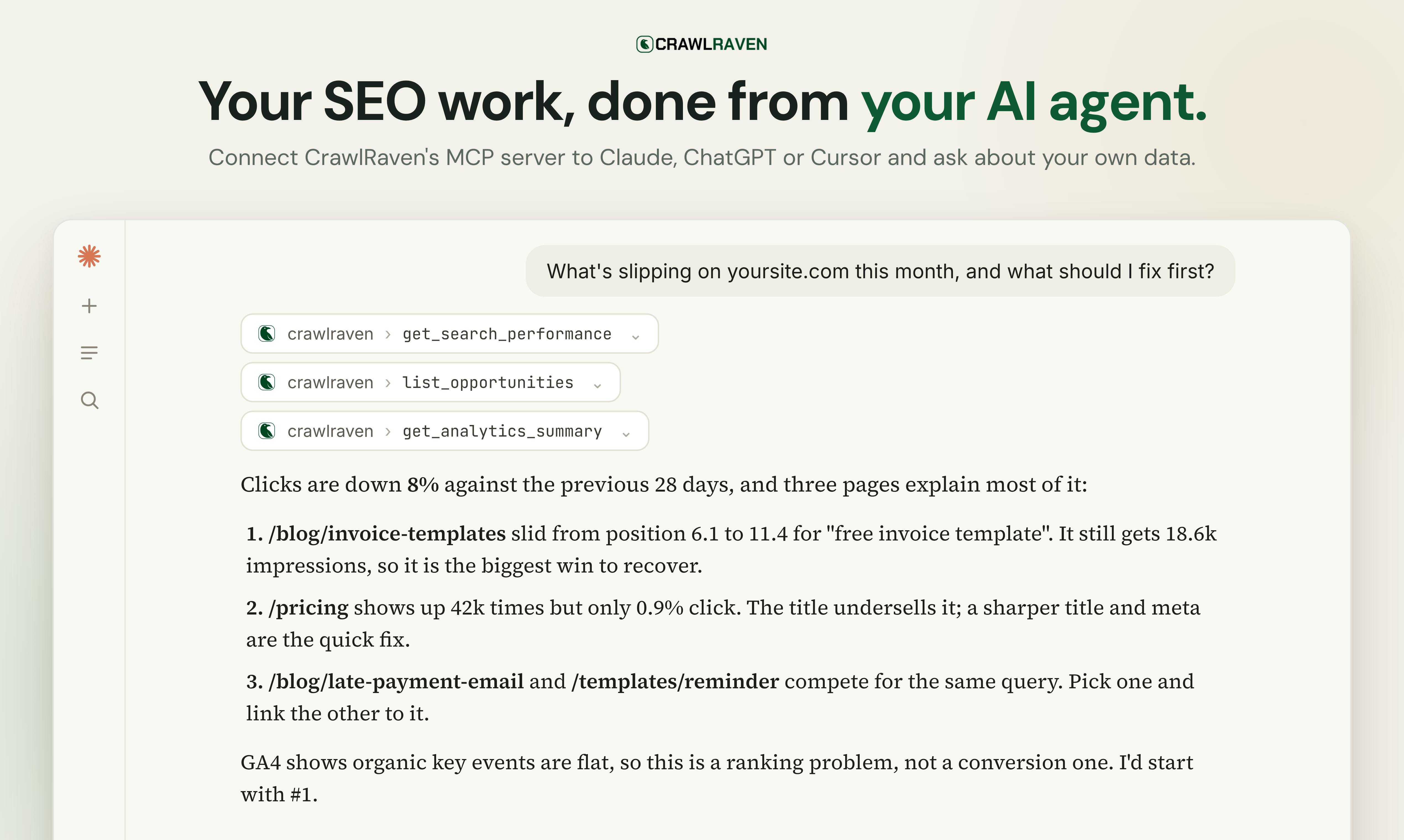 CrawlRaven MCP: Letting AI Agents Take Over Your SEO Workflow