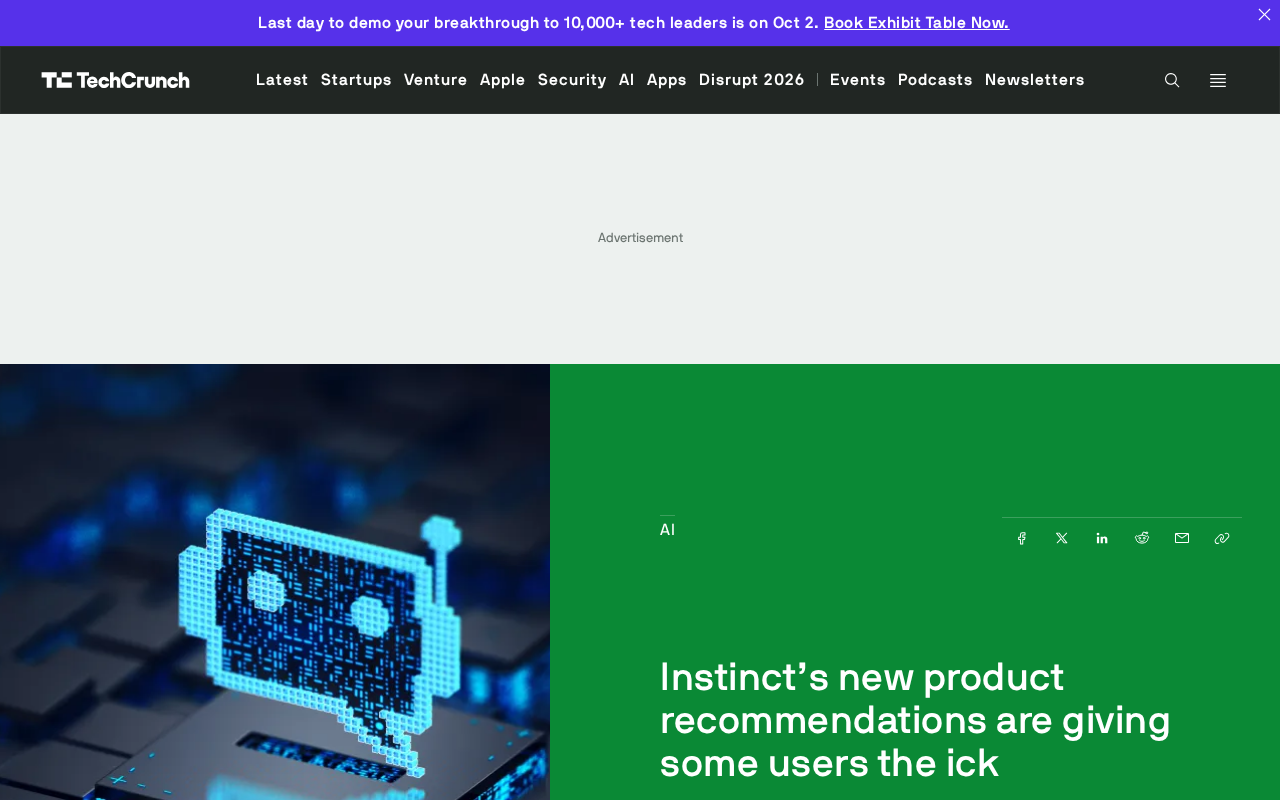Instinct's Human-Curated Recommendations Spark Backlash: Users Push Back Against Unsolicited Suggestions
