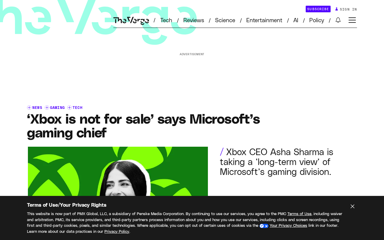 Xbox Is Not for Sale: Microsoft's Gaming Chief Addresses Spinoff Rumors Head-On