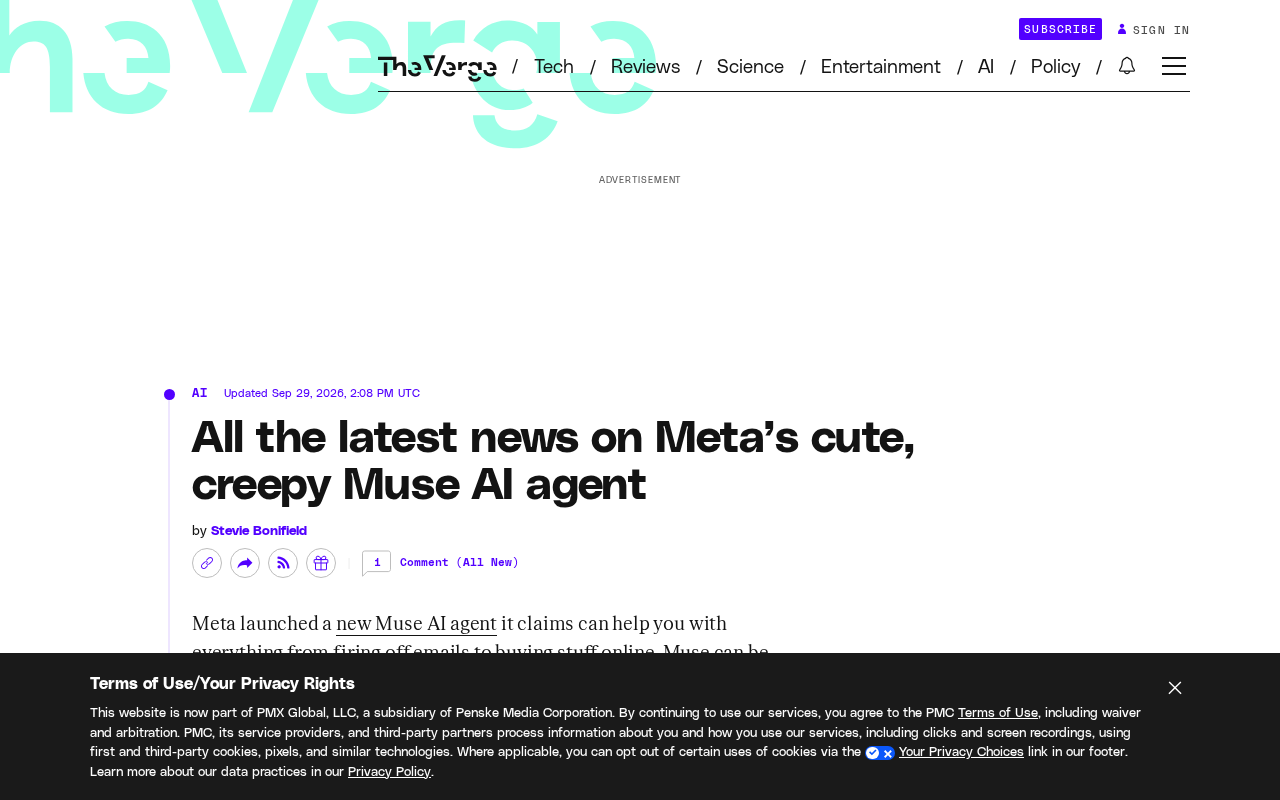 Meta推出Muse AI智能体:便利与隐私风险并存