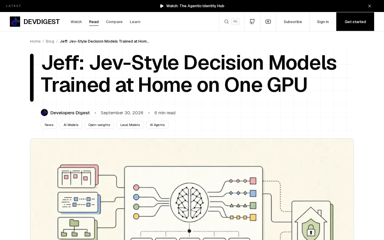 Fine-Tuning at Home on a Single GPU: Real-World Performance of Jev-Style Decision Models