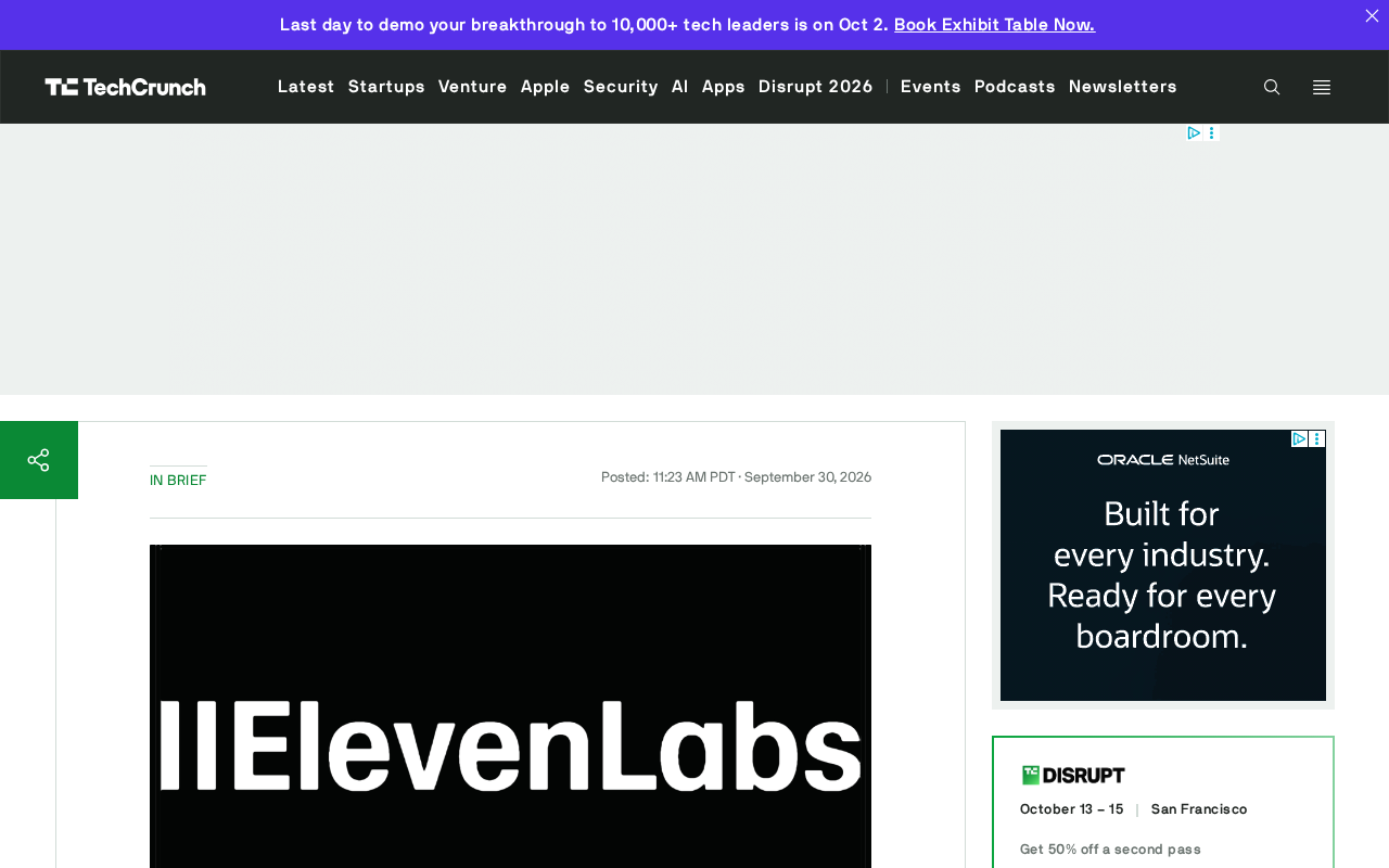 AI Voice Unicorn ElevenLabs Doubles Valuation to $22 Billion