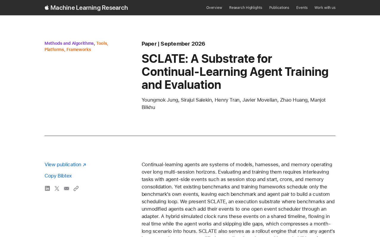 SCLATE:为持续学习智能体打造统一训练与评估底座