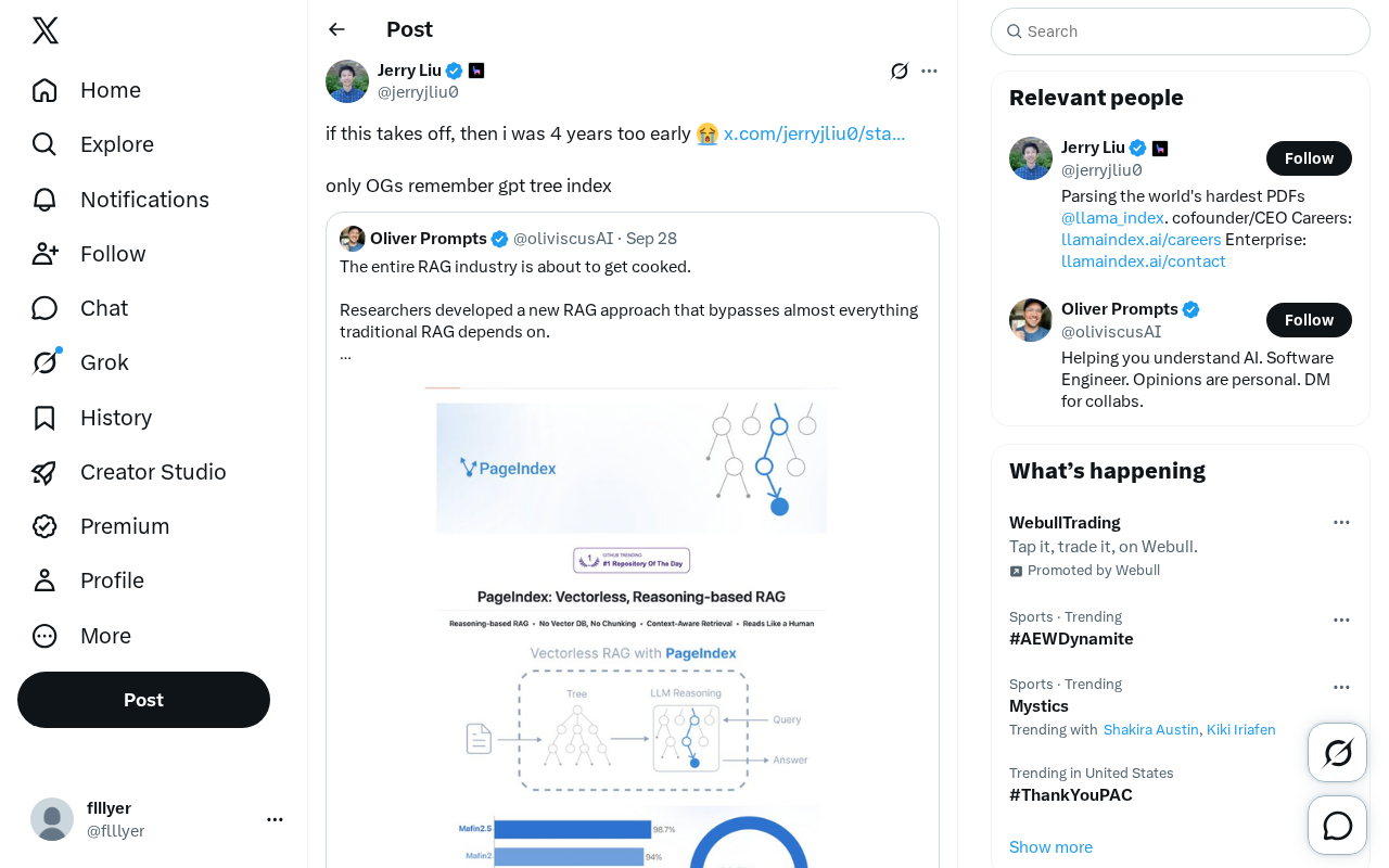 GPT Tree Index Revisited: A Tweet That Sparked Reflection Among Tech Pioneers