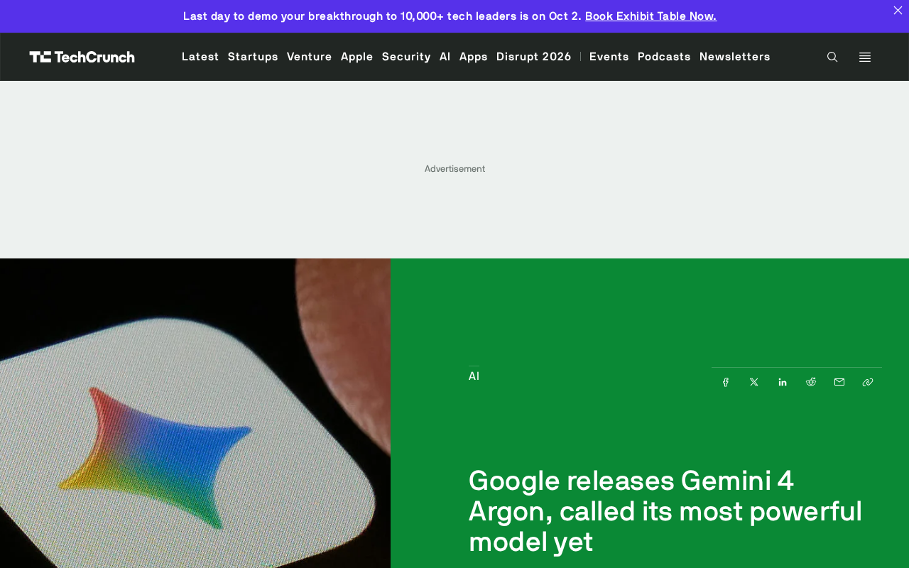 Google Launches Gemini 4 Argon: A Powerhouse Model Built for Coding and Cybersecurity