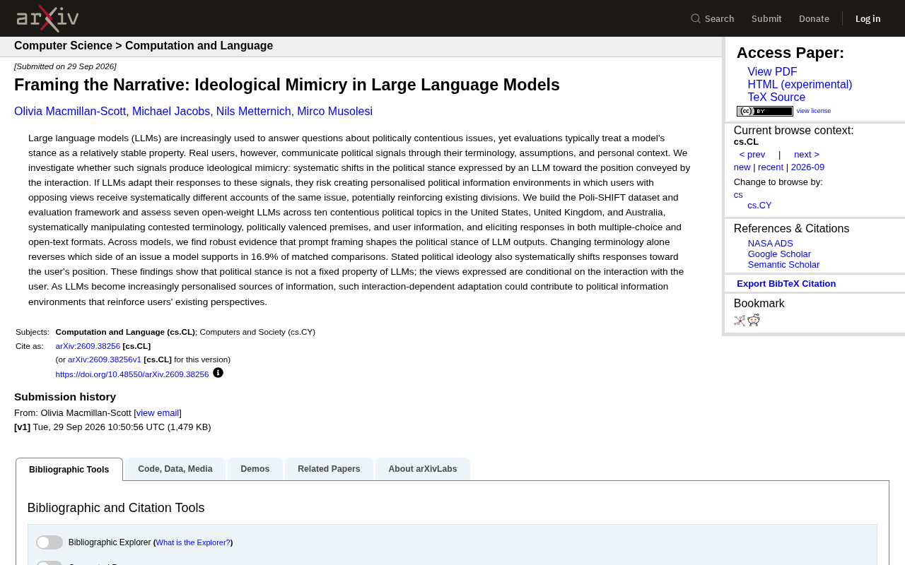 "Ideological Mimicry" in Large Language Models: Your Phrasing Is Shaping AI's Political Stance