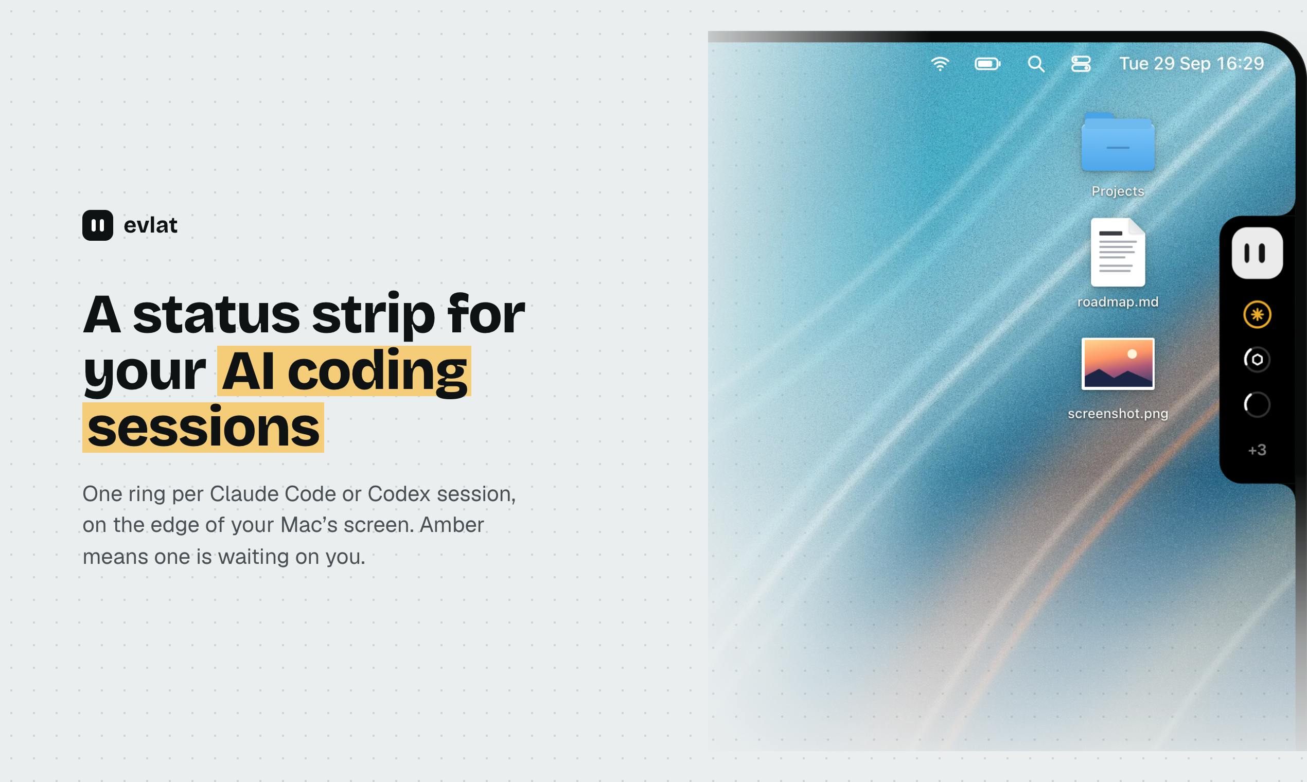 Evlat: See at a Glance Which AI Coding Assistant Is Waiting for You