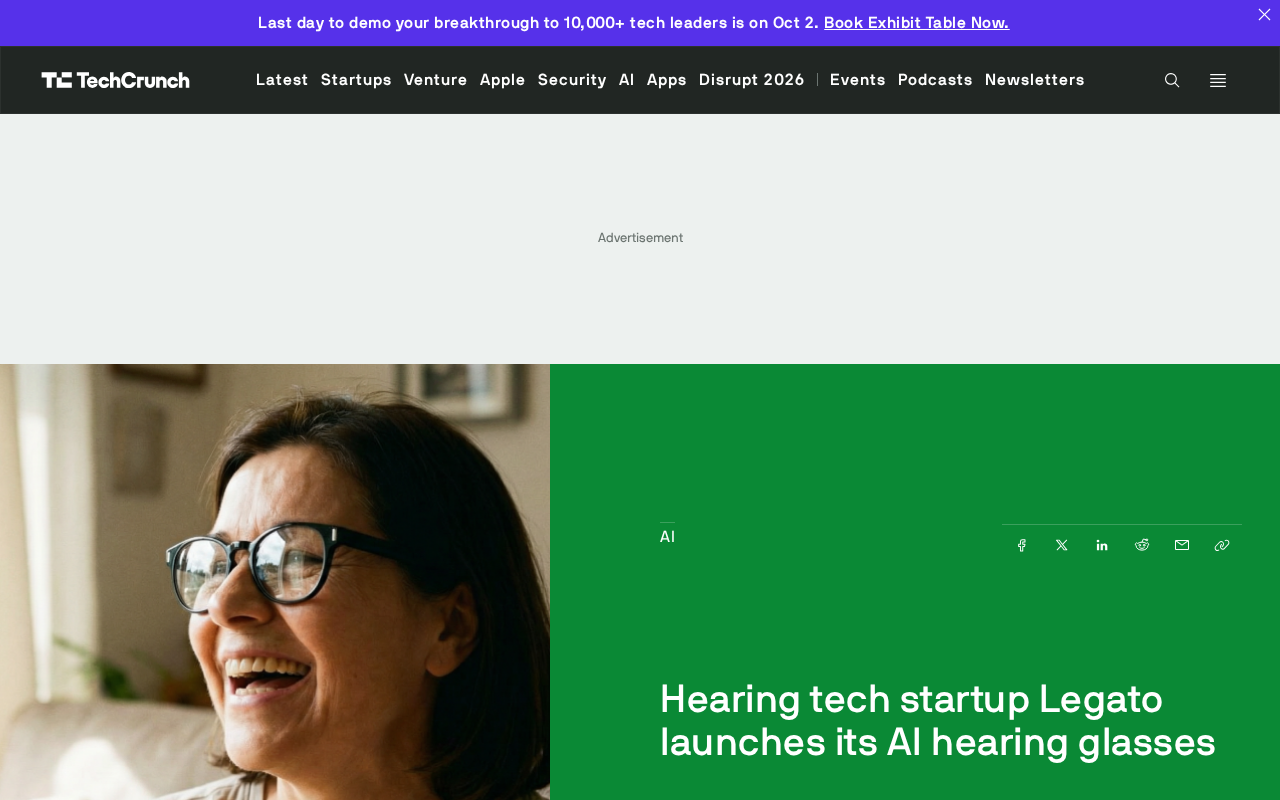 Legato Launches AI Hearing Glasses: Redefining Assistive Hearing Devices