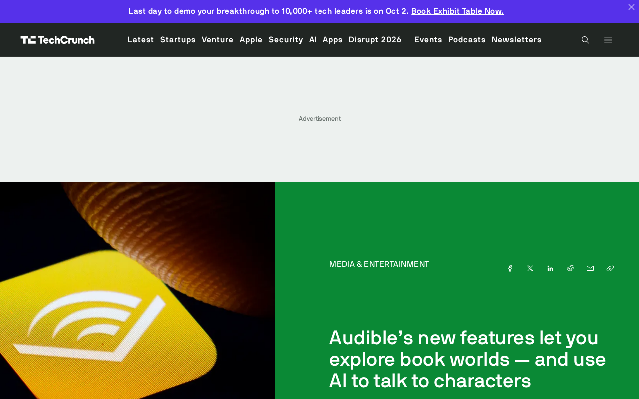 Audible Launches New Features: Chat with Book Characters and Explore Story Worlds Using AI