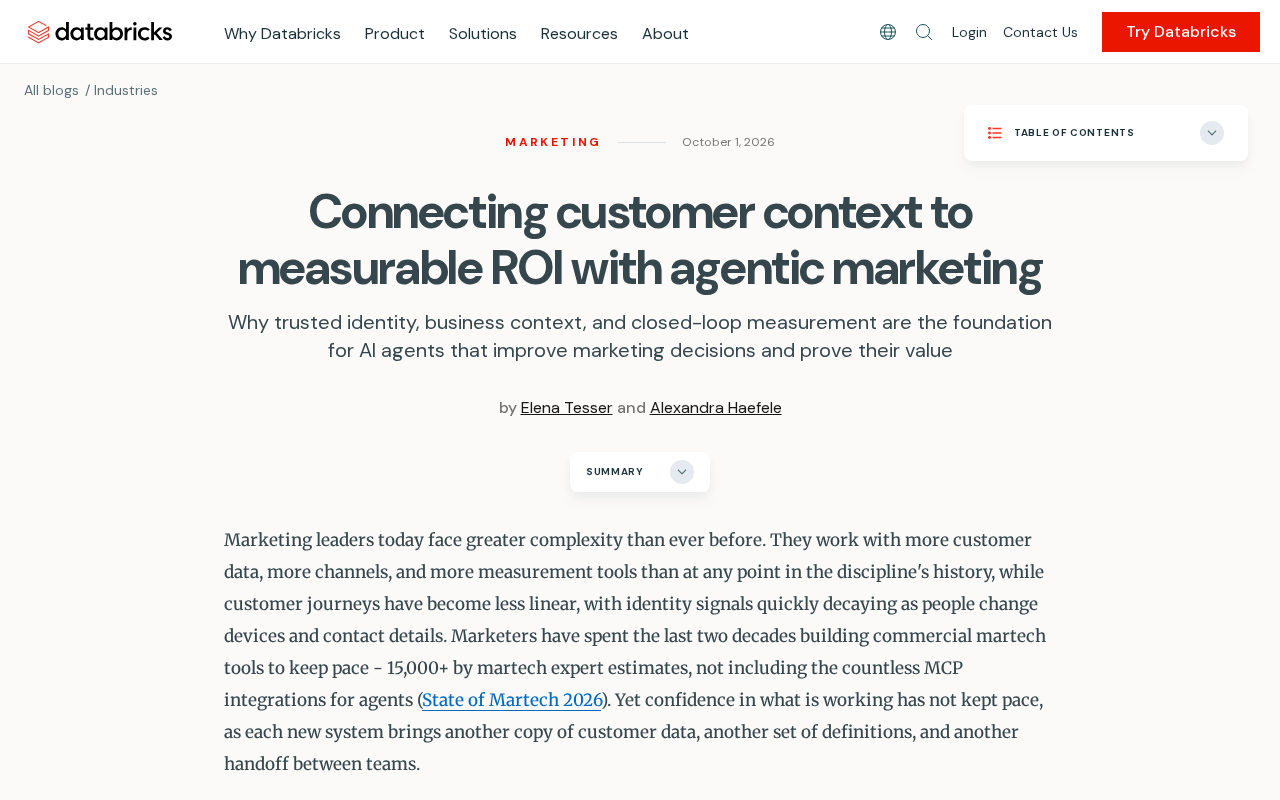 Agentic Marketing: How to Drive Measurable ROI with Customer Context