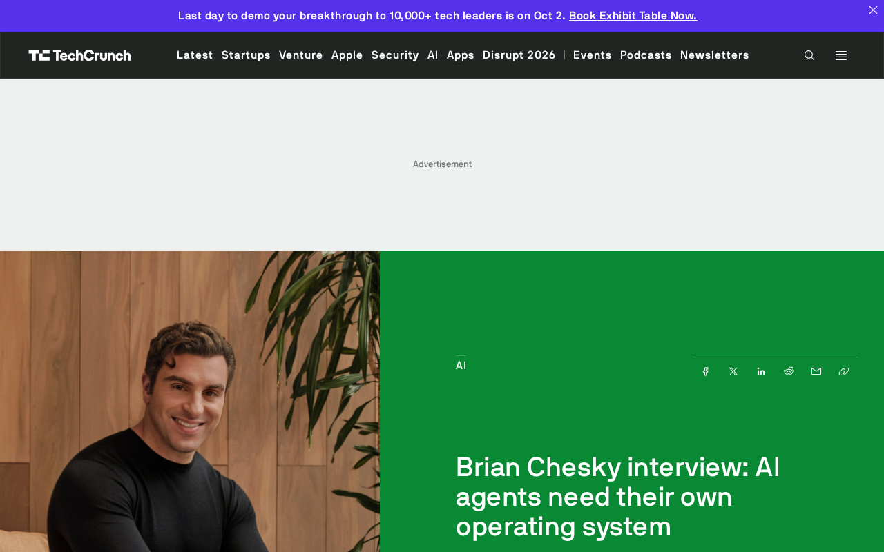 Brian Chesky: AI Agents Need Their Own Operating System