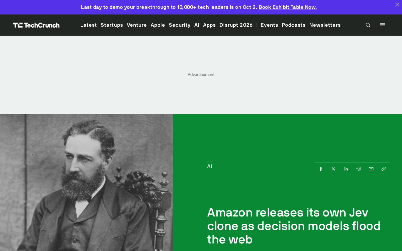 Amazon releases its own Jev clone as decision models flood the web