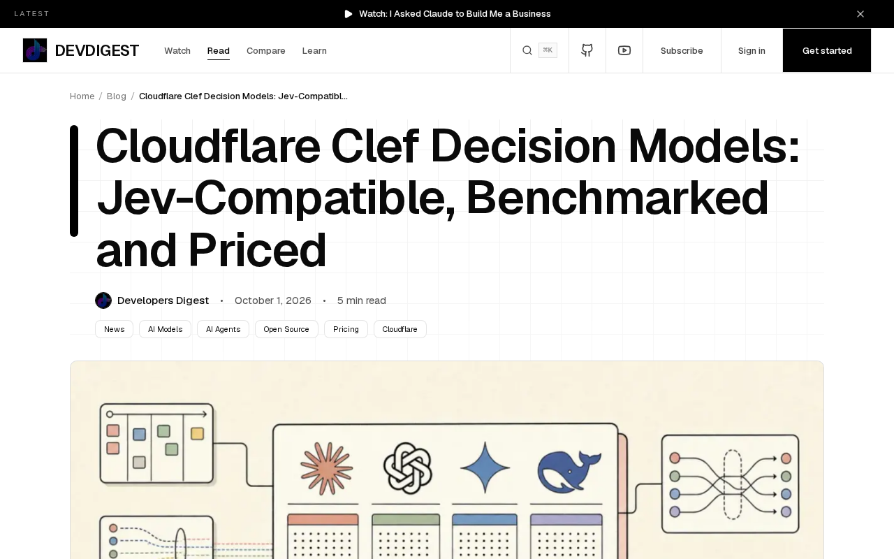 Cloudflare Launches Clef Decision Models: Open Source, Cost-Effective, and Low-Latency