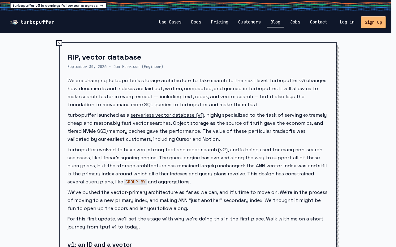 RIP, Vector Databases? The Technical Evolution Behind the Headline