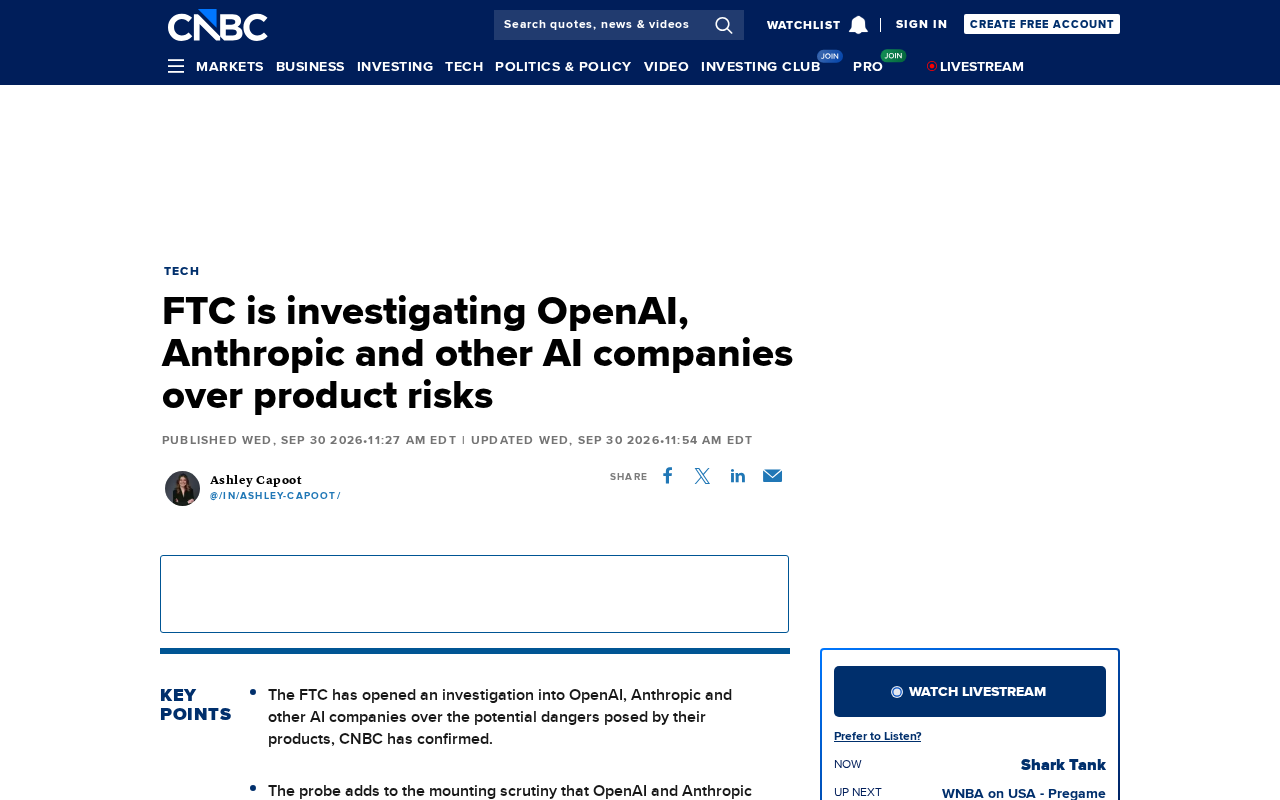 FTC Investigates OpenAI and Anthropic: AI Product Risks Enter the Regulatory Spotlight