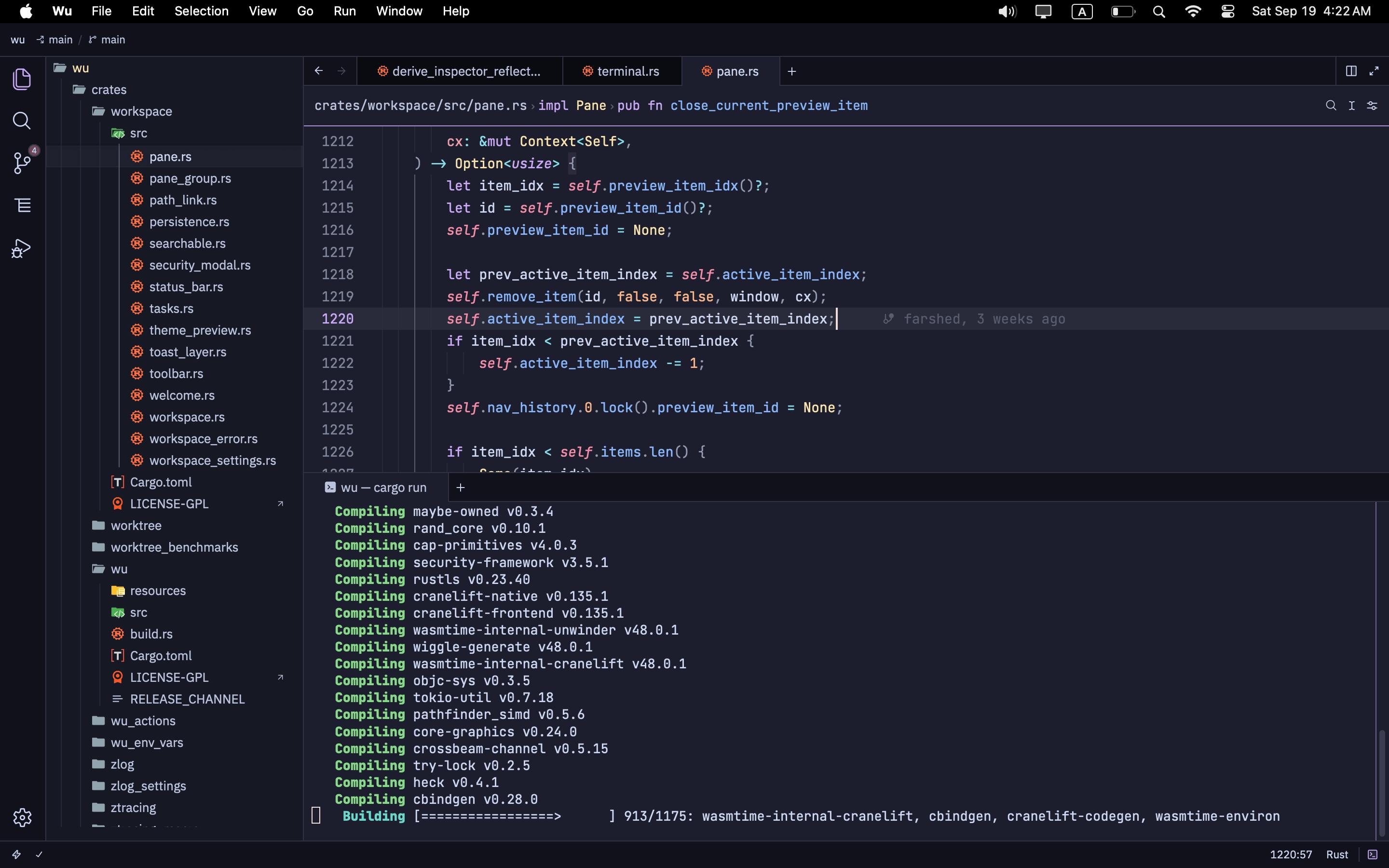 Wu: A Native Code Editor Built with Rust That Aims to Match the VS Code Experience