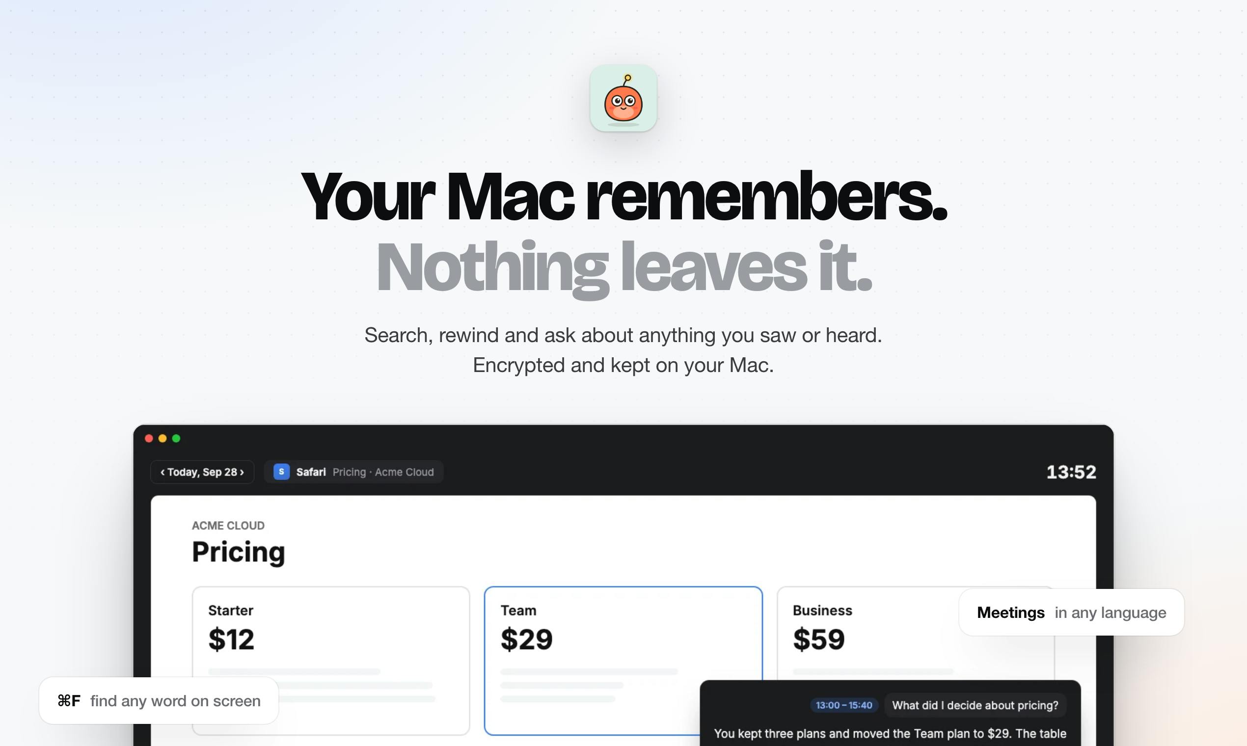 Earlyn: Turn Your Mac Screen and Meetings into a Searchable Memory Bank