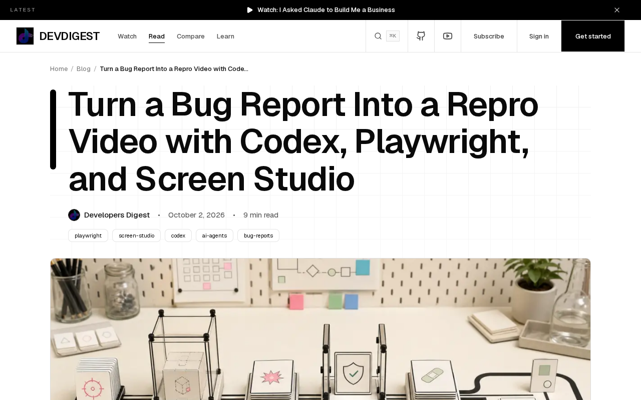 用Codex+Playwright+Screen Studio把Bug报告变成复现视频