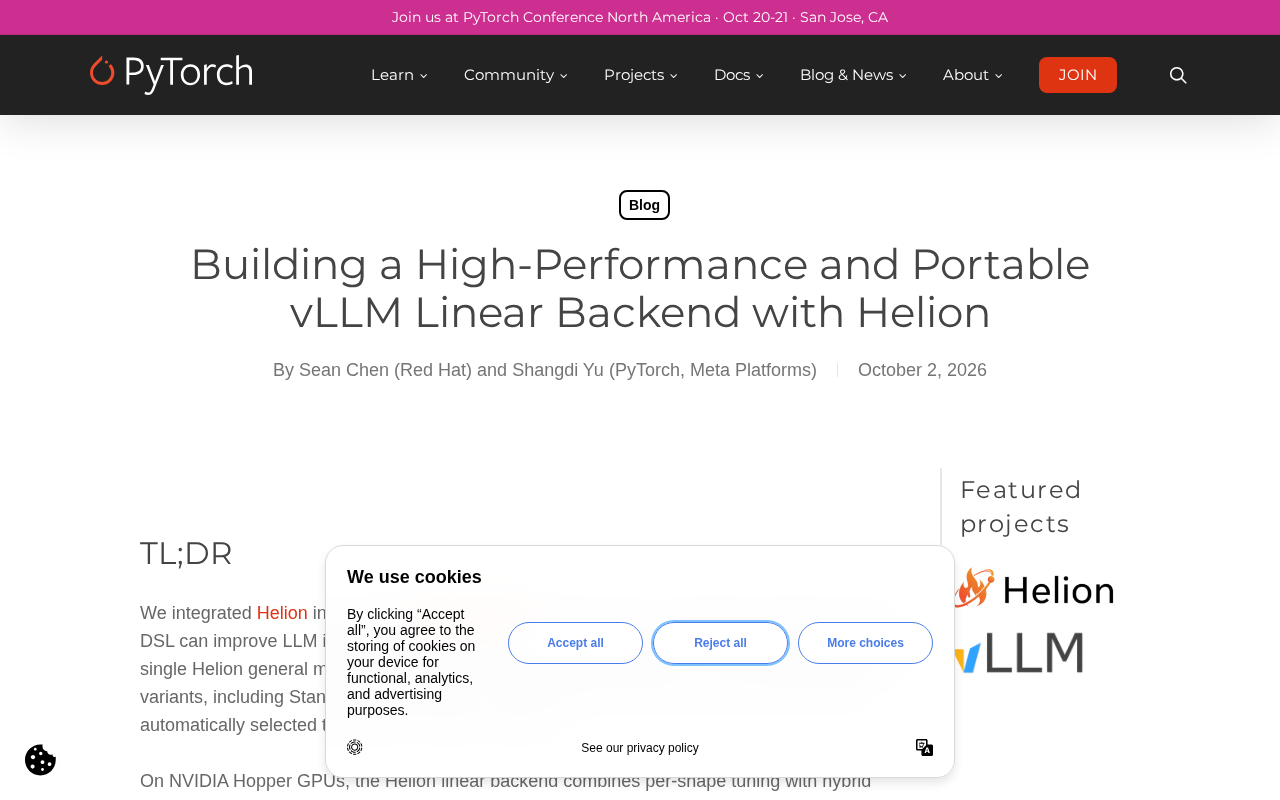 Building a High-Performance, Portable vLLM Linear Backend with Helion