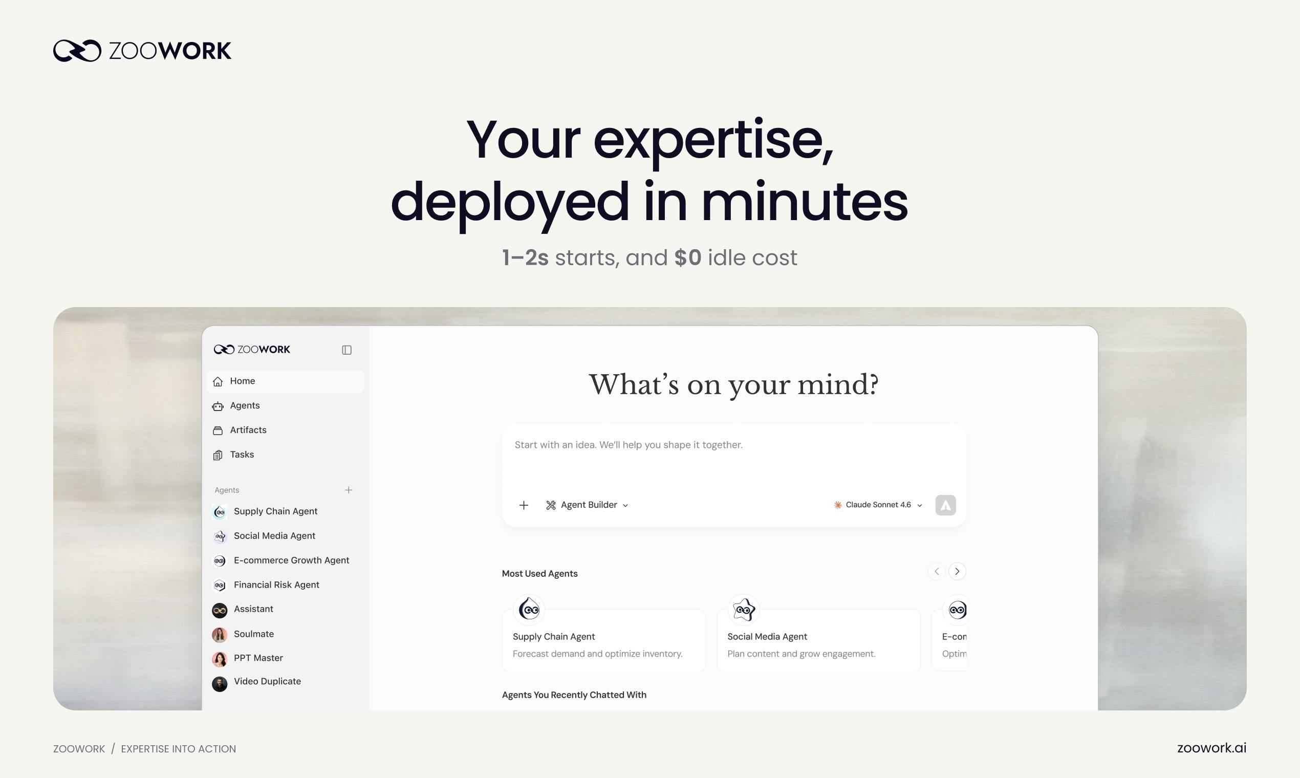 ZooWork: An AI Agent Delivery Platform Built for Domain Experts