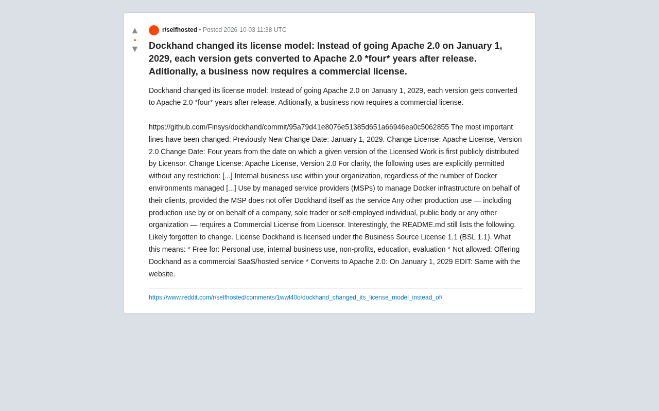 Dockhand Adjusts Open Source License Model: Commercial Use Now Requires a Paid License