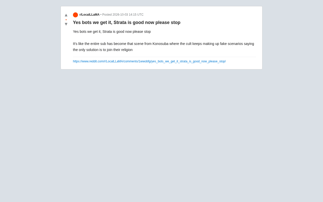 Reddit Community Debate: Is Strata Being Spammed by Bots, or Is It Actually That Good?