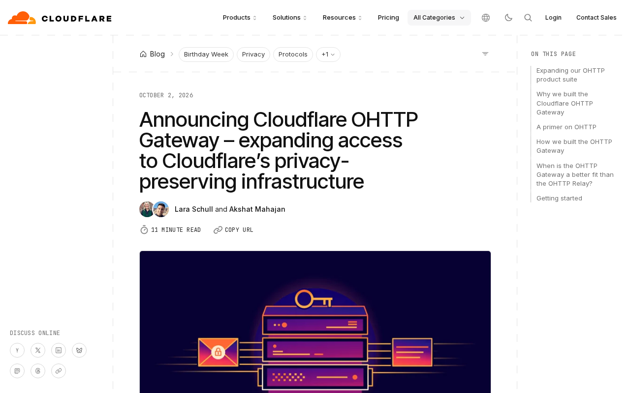 Cloudflare Launches OHTTP Gateway: New Infrastructure for Privacy Protection