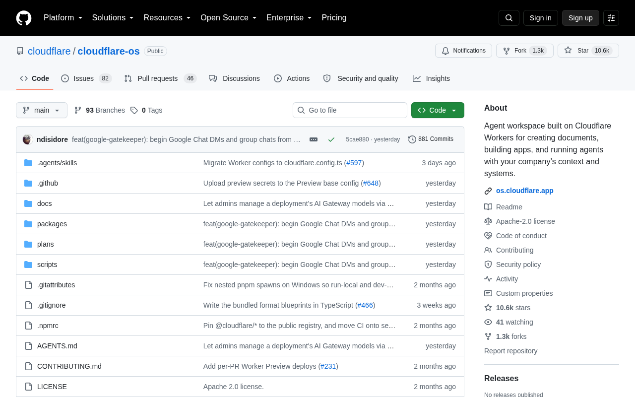 Cloudflare OS:构建在 Workers 上的 AI Agent 工作空间