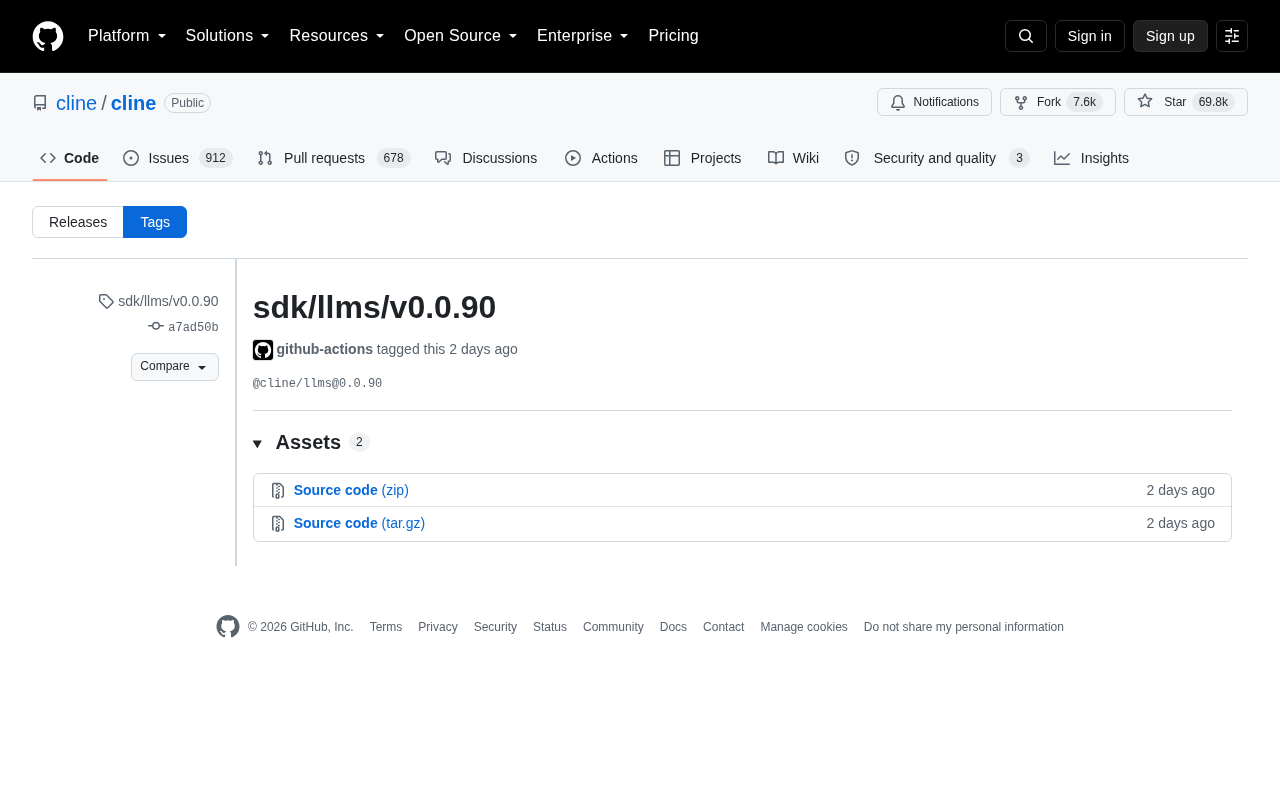 sdk/llms/v0.0.90 release page