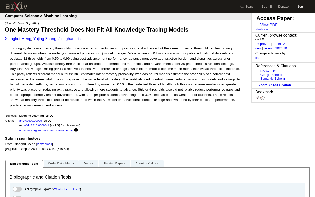 One Mastery Threshold Does Not Fit All: The Hidden Pitfalls of Knowledge Tracing Models