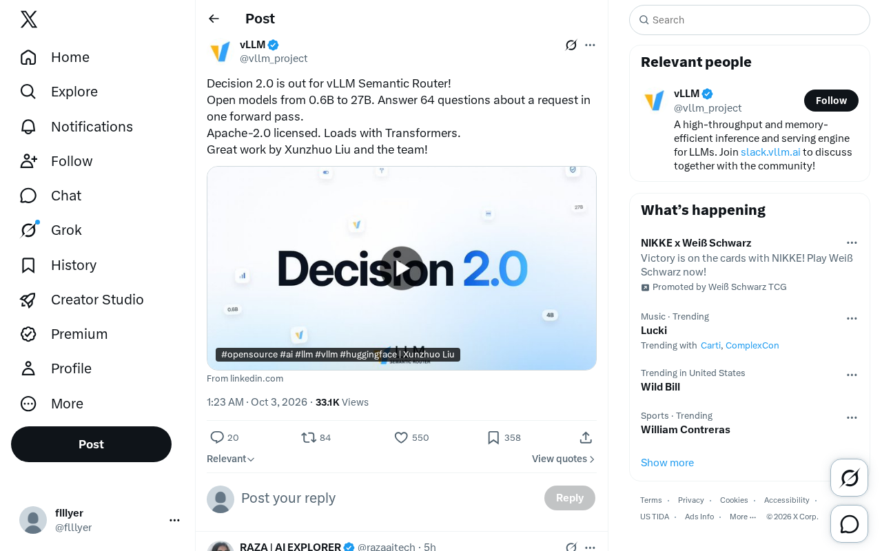 vLLM Semantic Router 发布 Decision 2.0:单次推理回答64个请求问题