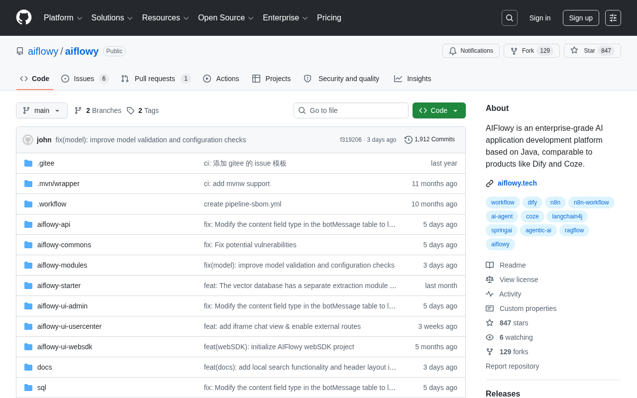 AIFlowy: A Java-Based Alternative to Dify for Enterprise AI Application Development