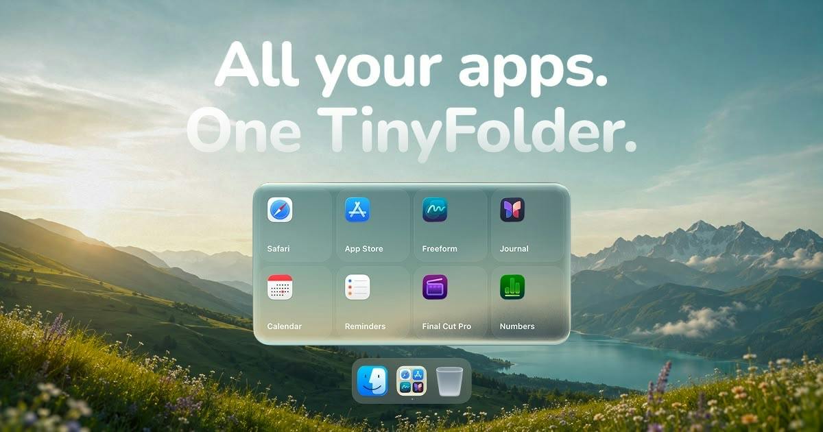 TinyFolder:为Mac Dock找回应用文件夹的轻量工具