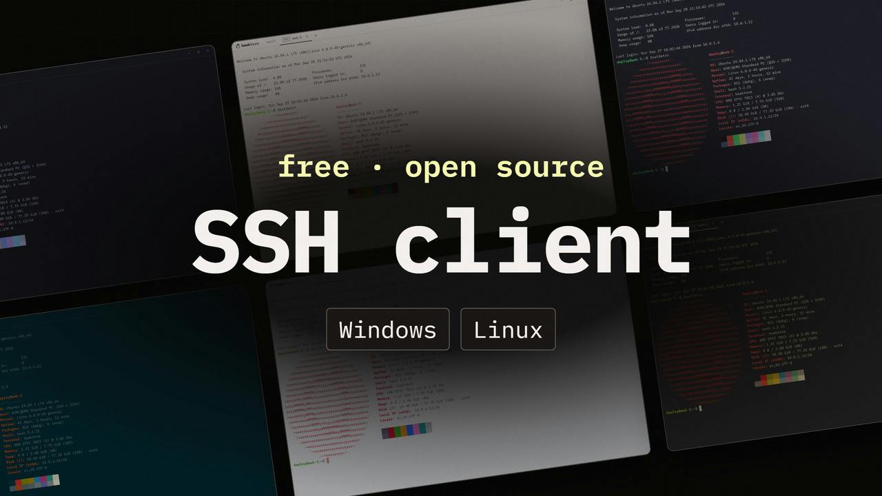 bawkterm: An Open-Source Remote Management Client Combining SSH, SFTP, and Docker