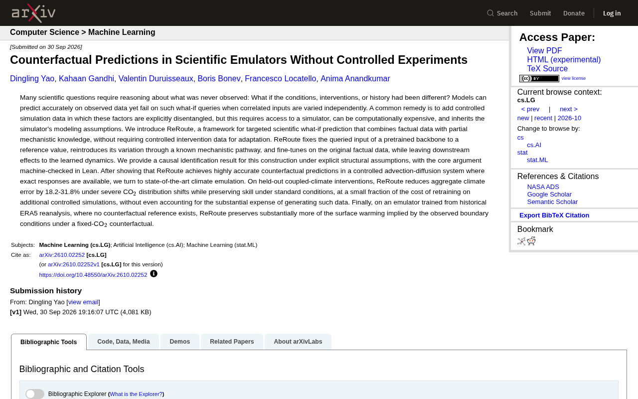 ReRoute Framework: A New Approach to Scientific Counterfactual Prediction Without Controlled Experiments