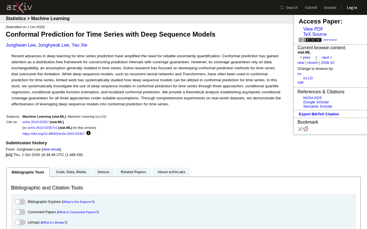 How Deep Sequence Models Enable Conformal Prediction for Time Series