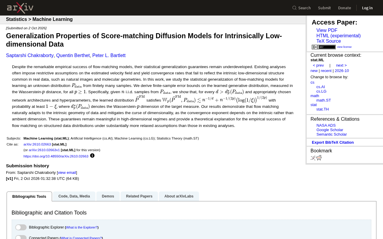 Why Flow Matching Models Can Escape the Curse of Dimensionality: A Generalization Theory for Low-Dimensional Data