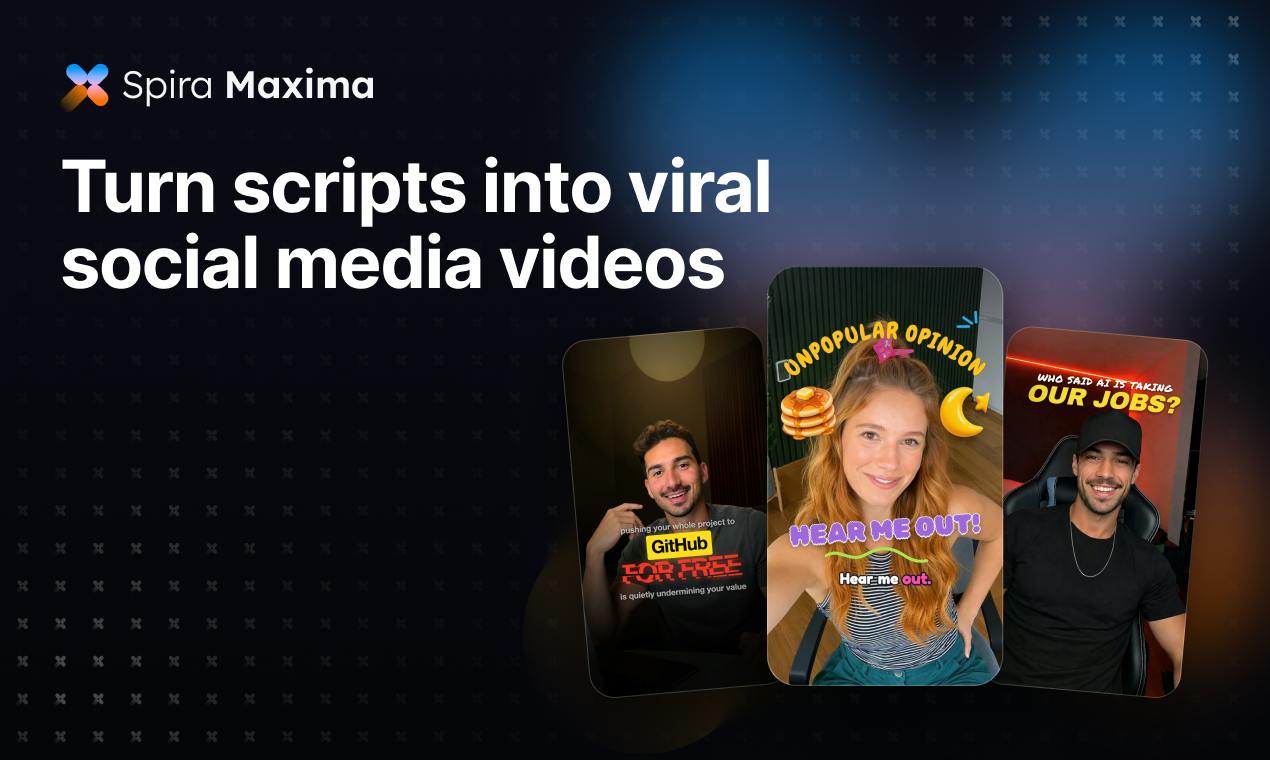 Spira Maxima: One-Click Video Generation from Script to Viral Content