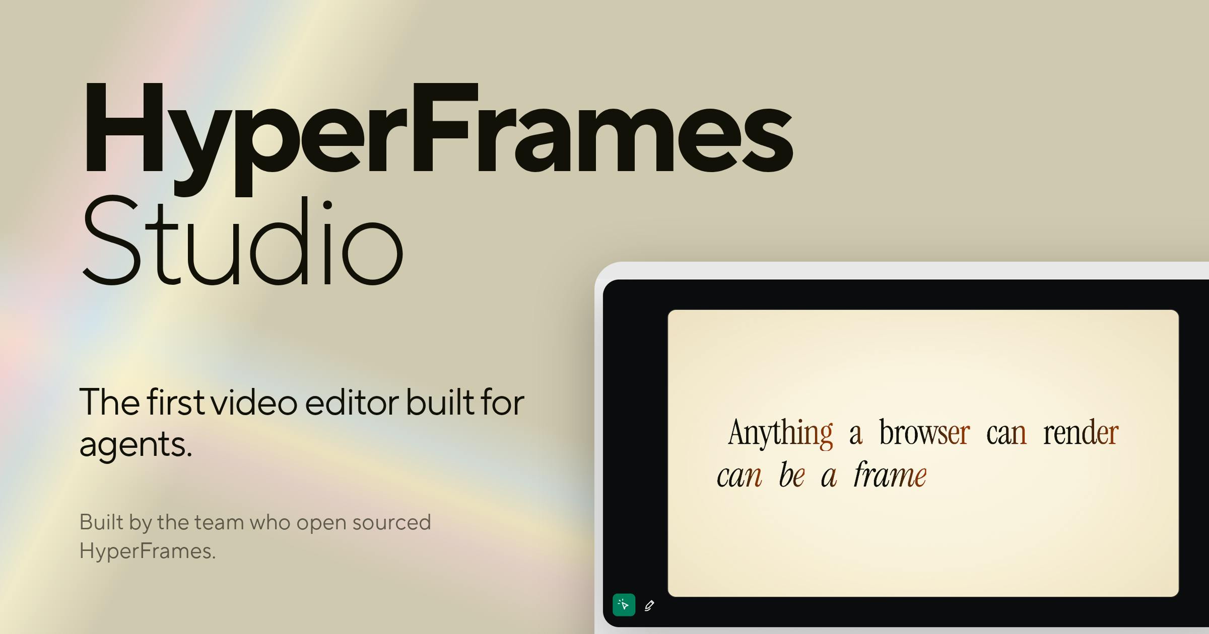 HyperFrames Studio: The First Video Editor Built for AI Agents