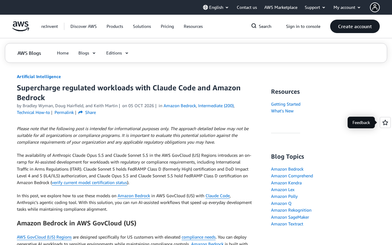 Claude Code 登陆 AWS GovCloud:合规监管工作负载的 AI 编程新选择