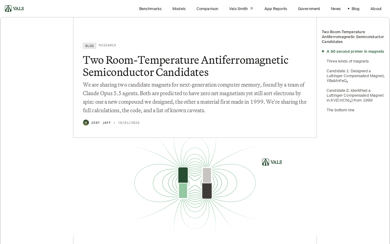 AI Agents Reportedly Identify Two Room-Temperature Magnetic Semiconductor Candidates