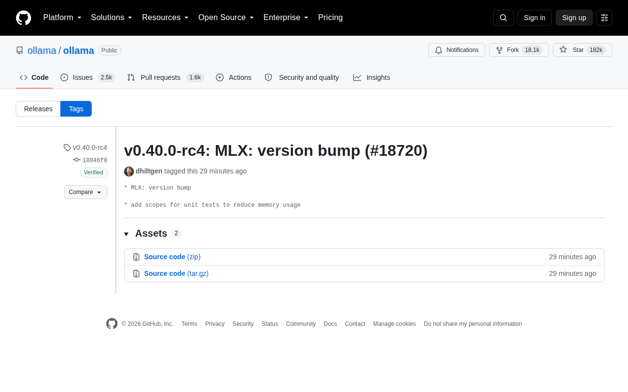 Ollama v0.40.0-rc4 Released: Key Changes in the MLX Upgrade