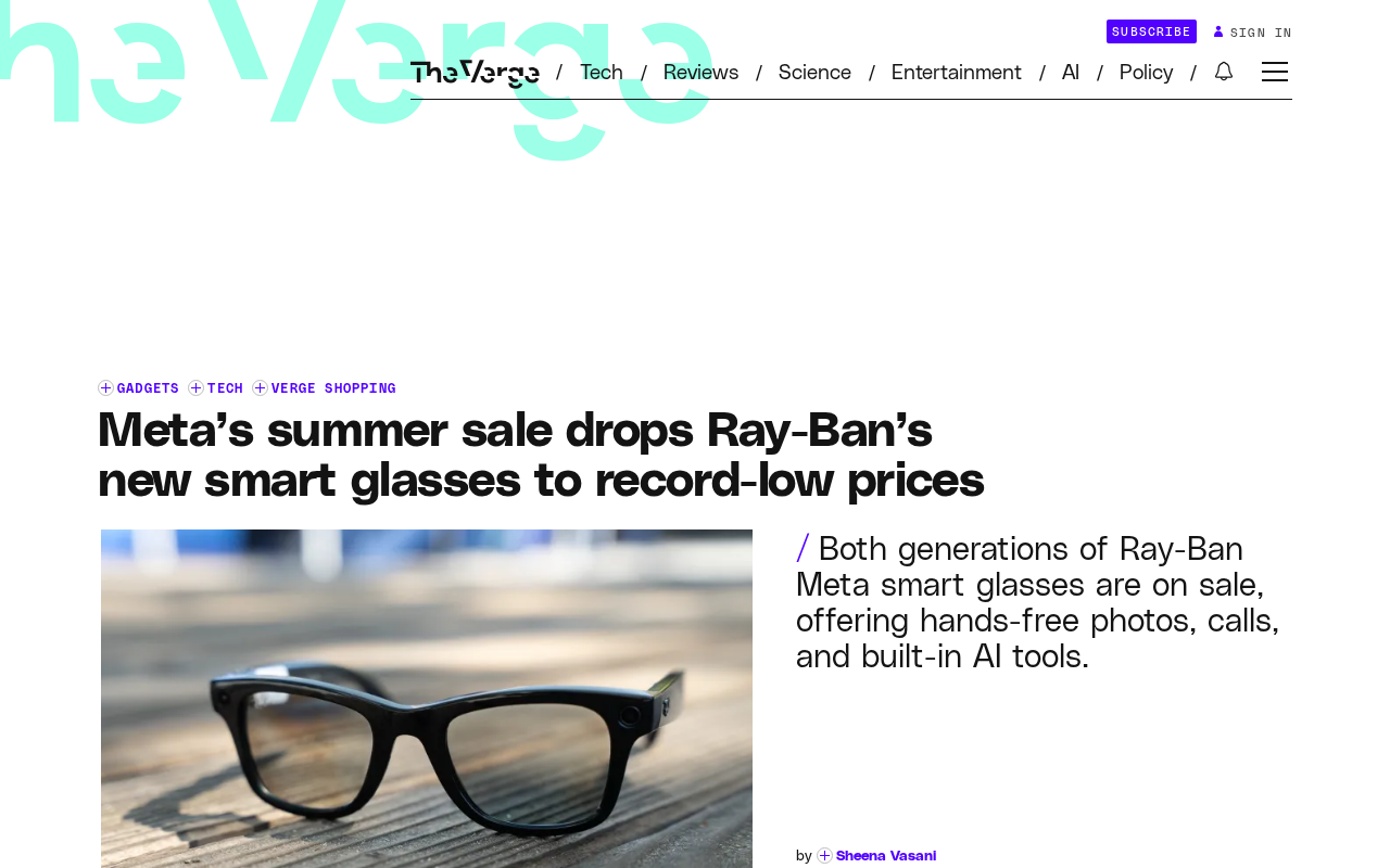 Ray-Ban Meta Smart Glasses Hit All-Time Low at $224 — Is the Summer Sale Worth It?