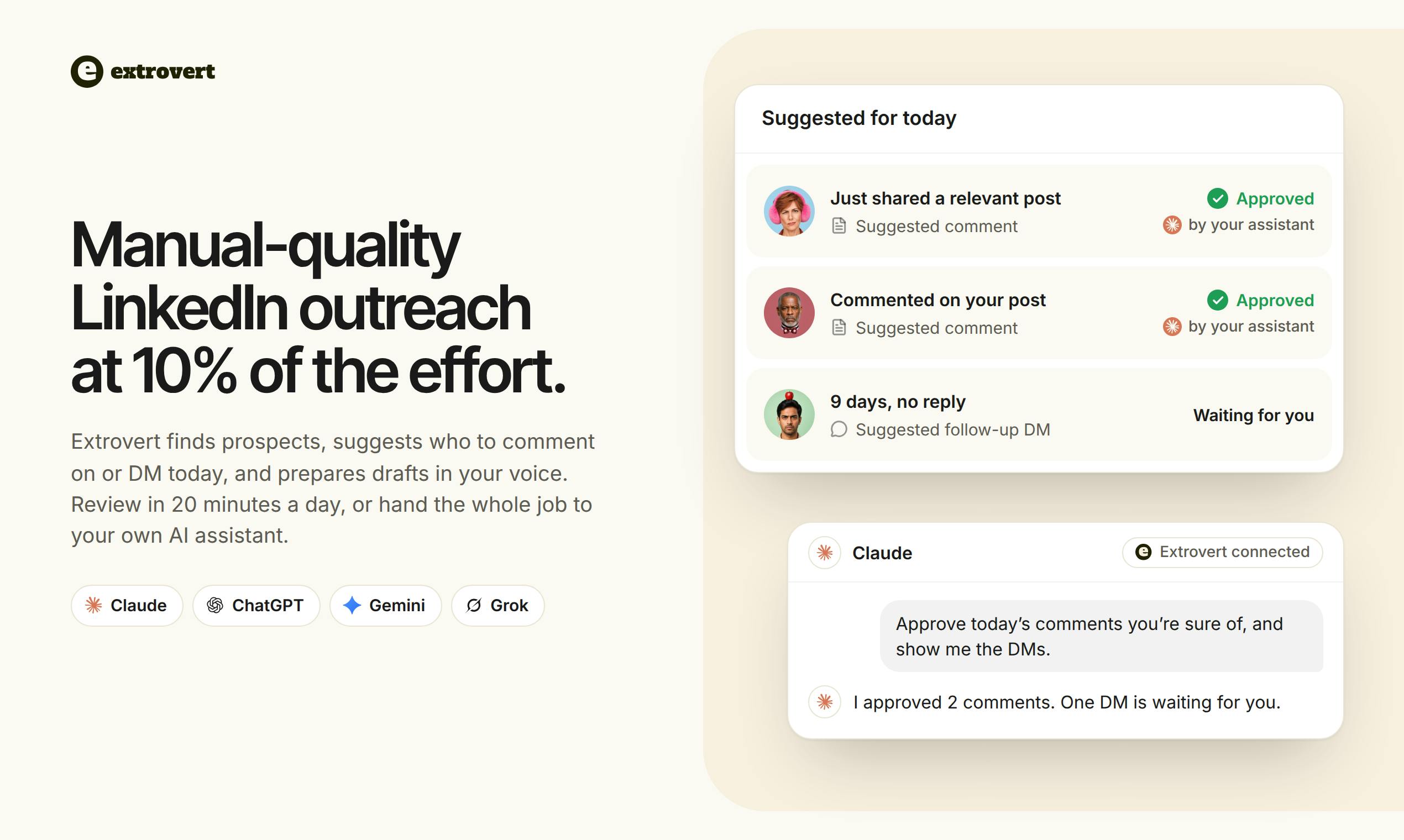 Extrovert: Let an AI Agent Take Over Your LinkedIn Outreach