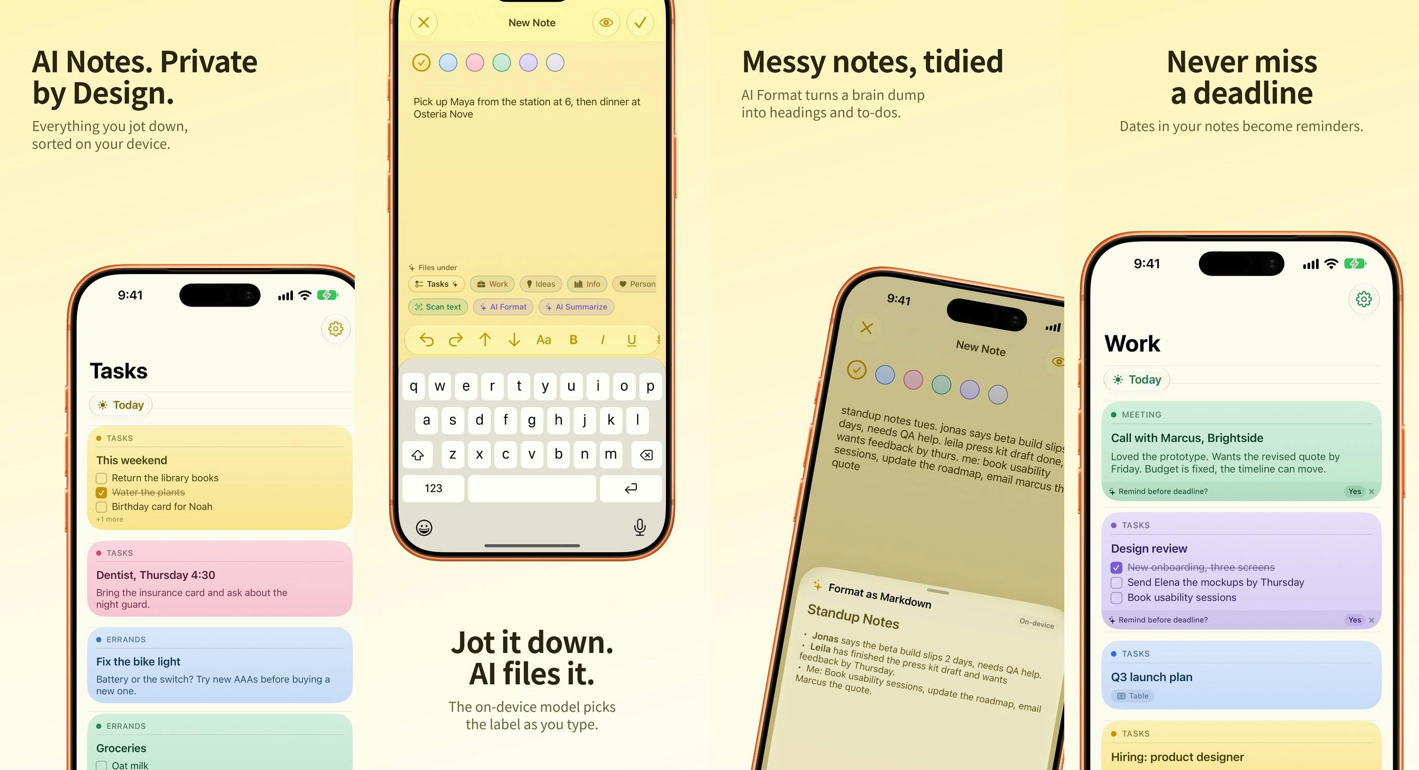 NoteWorthy: A Privacy-First Notes App Where All AI Runs Locally On-Device