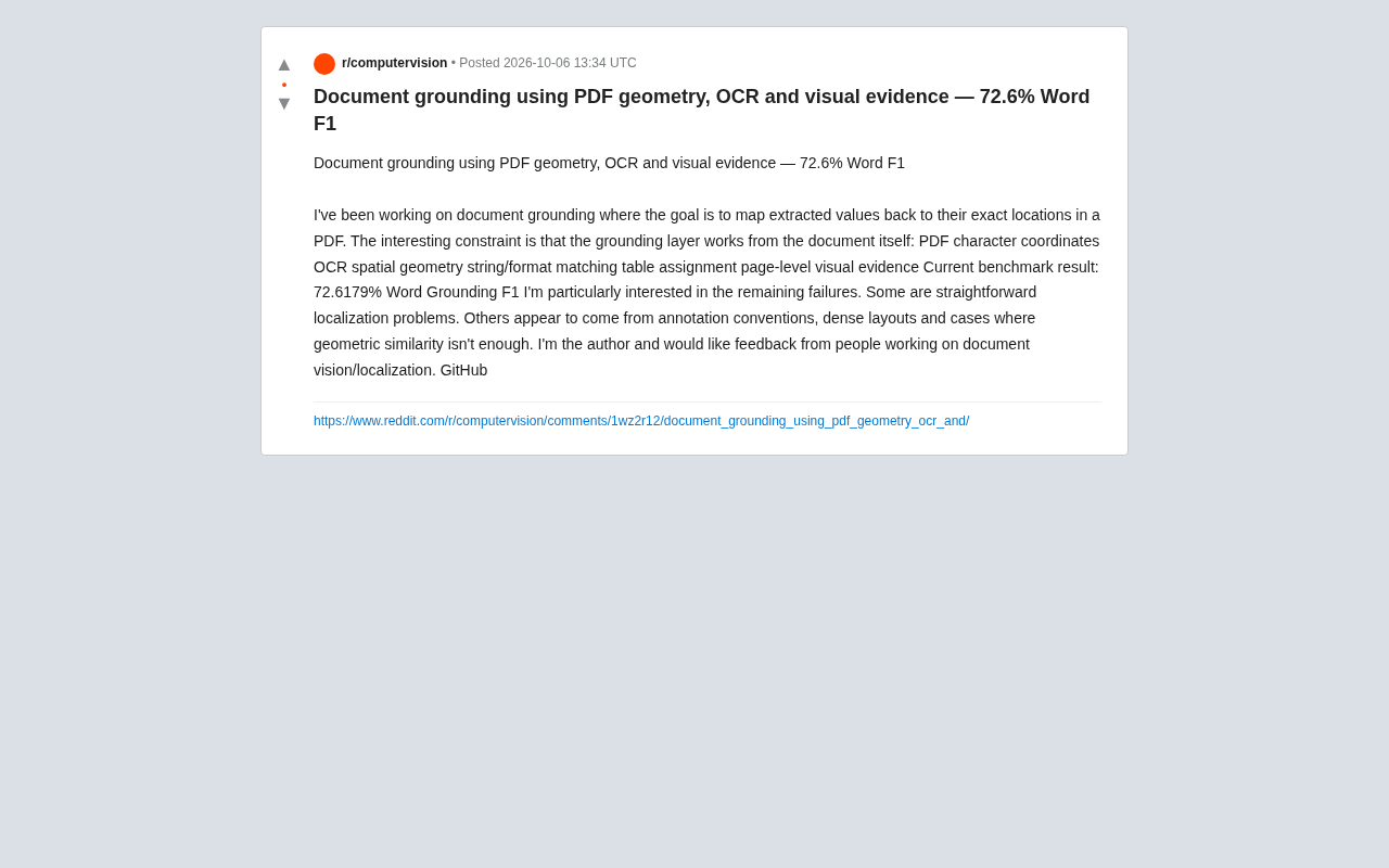 文档定位新方案:PDF几何+OCR+视觉证据实现72.6% Word F1